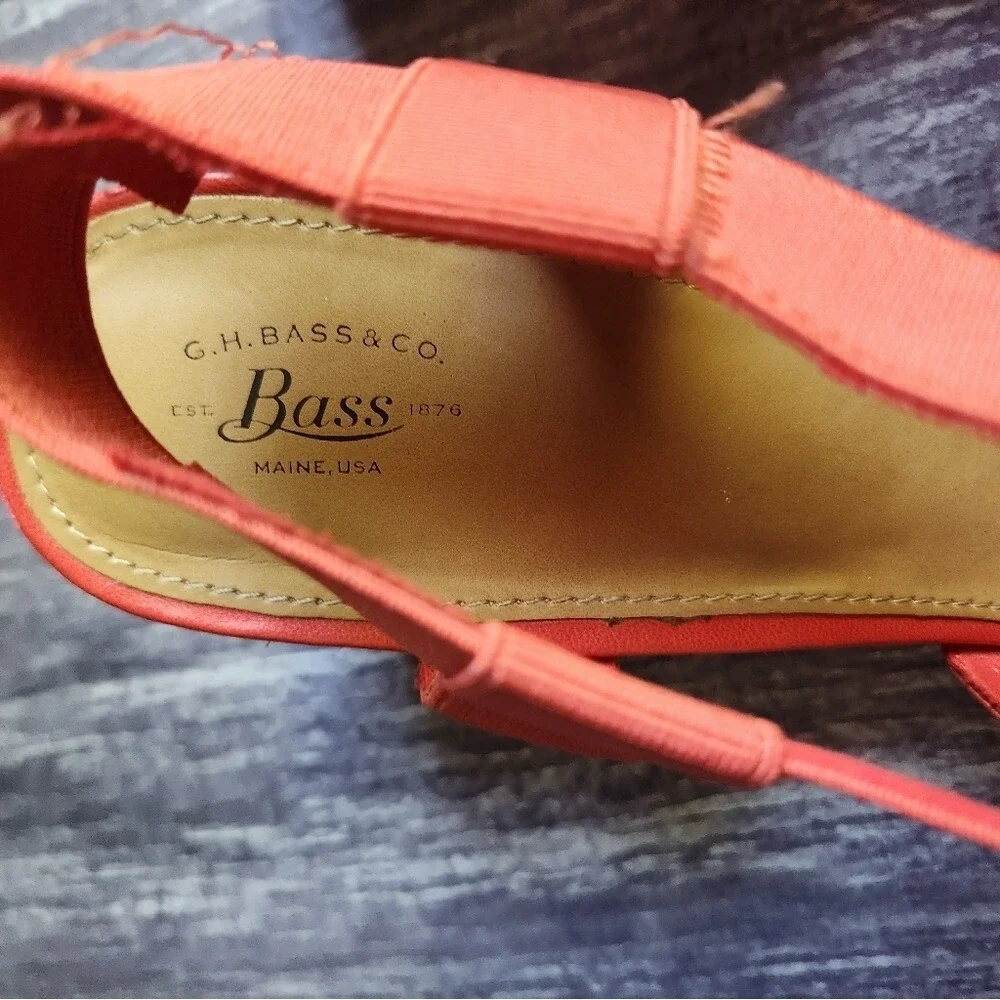 G.H. Bass & Co Coral Wedge Espadrille Sandals Women Size 10 Fabric‎ Elastic